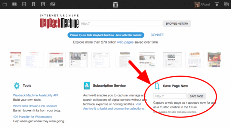 The Wayback Machine: The Internet’s Time Machine